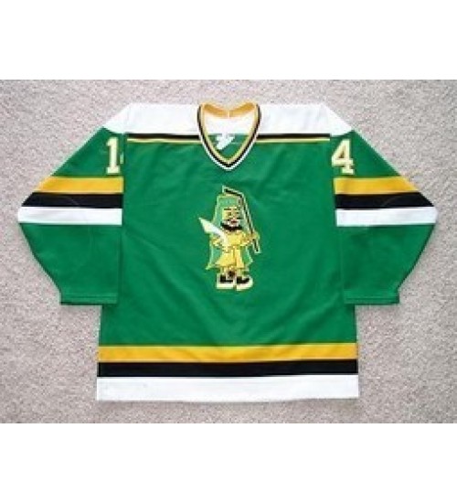 Custom WHL Prince Albert Raiders 94 95 Kevin Kellett Road Hockey Jersey Green